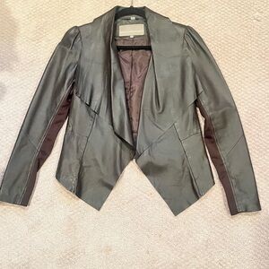 Elegant Black Leather Jacket